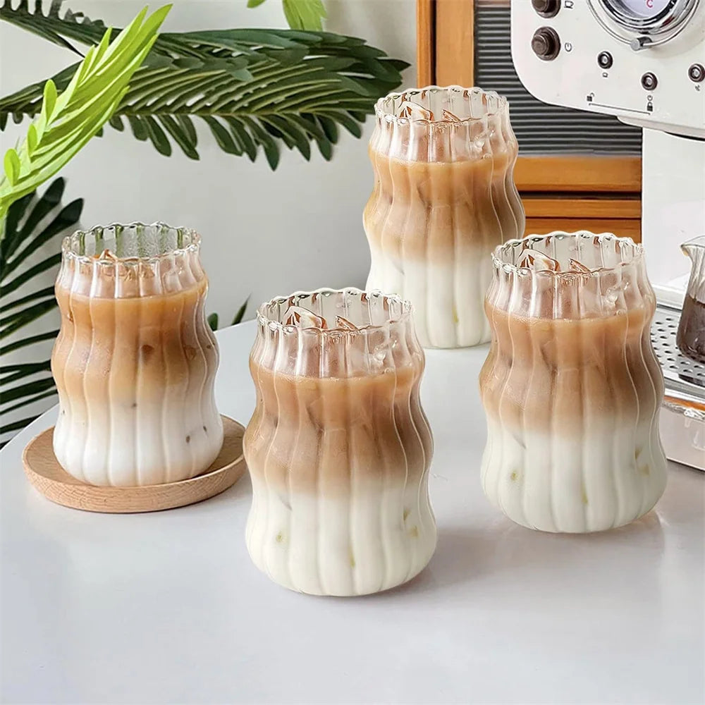 Everyday Striped Heat-Resistant Glass Tumbler