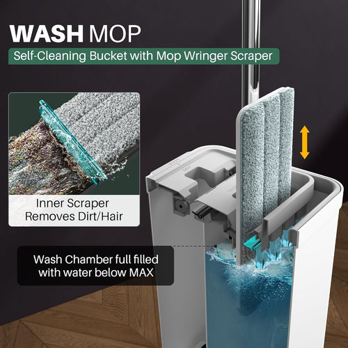 CleanPro Spin Wash Dry Mop